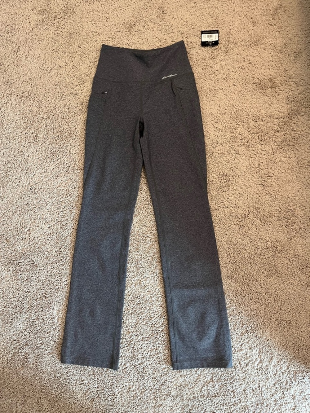 Eddie Bauer grey Trail, tight pants size XS NEW NWT